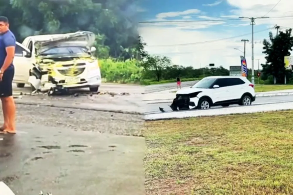 Colisão entre veículos é registrada na entrada de Canindé e mobiliza equipes na BR-020