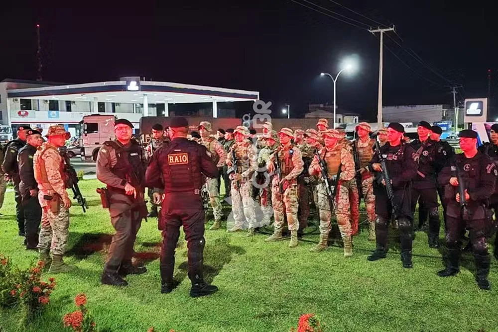Após tiroteio com um morto e quatro feridos, polícia realiza operação em Varjota, interior do Ceará — Foto: SSPDS/Divulgação