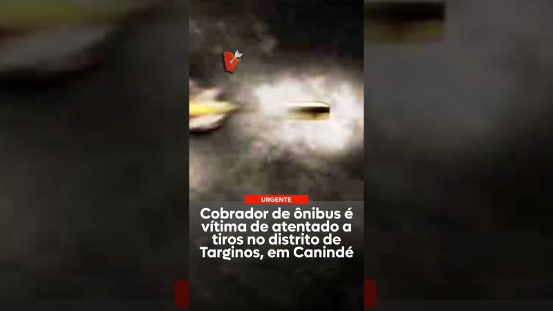 Cobrador de ônibus é vítima de atentado a tiros no distrito de Targinos, em Canindé