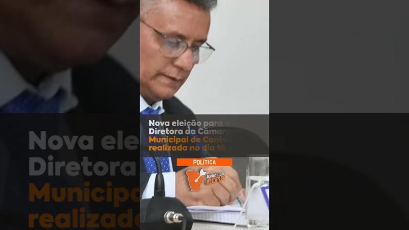 Nova eleição para a Mesa Diretora da Câmara Municipal de Canindé será realizada no dia 16 de abril