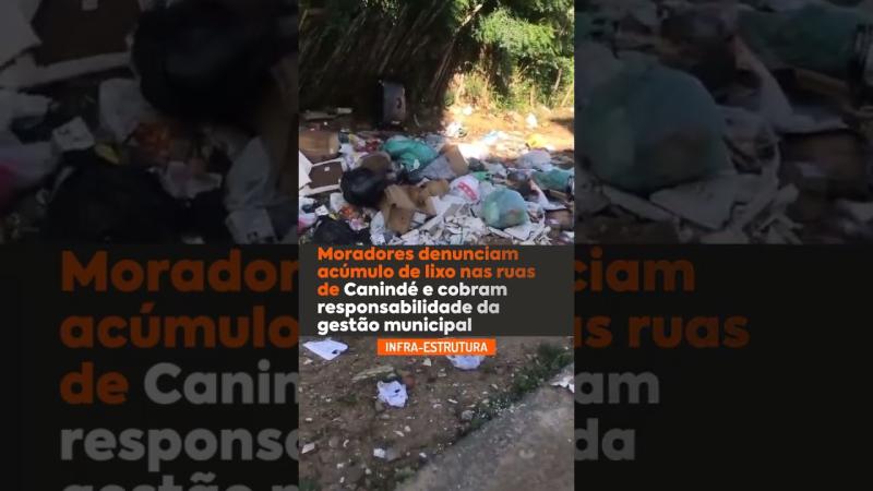 Moradores denunciam acúmulo de lixo nas ruas de Canindé e cobram responsabilidade