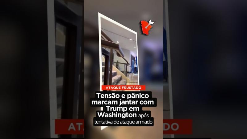 Ataque frustrado gera pânico e interrompe jantar com Trump em Washington