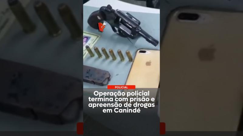 Operação policial termina com prisão e apreensão de drogas em Canindé